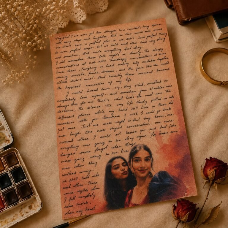 your story – your words letter